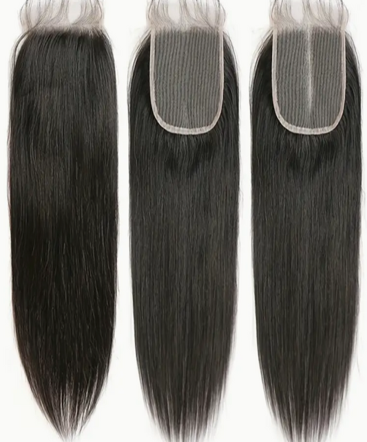 Straight 4x4 Transparent Lace Closure 100% Remy Human Hair
