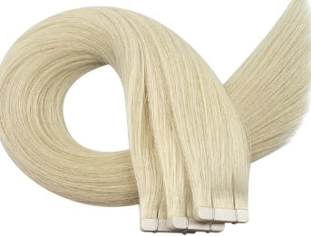 Tape in Hair Extensions Human Hair Color 613