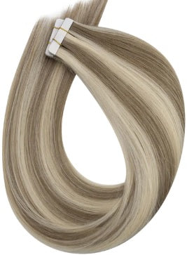 Tape in Hair Extensions Human Hair Color P8/60